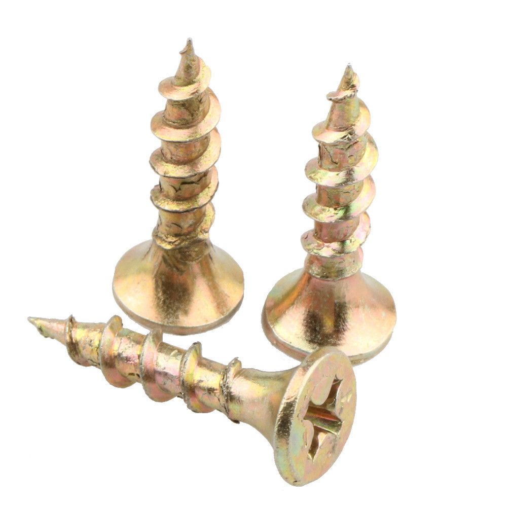 厂家宽彩色粗牙干壁钉高强度自攻螺丝快牙木螺钉直供扣干壁钉