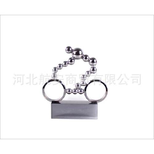 热销现代简约创意水晶运动员水晶样板房售楼处桌面书架摆件工艺品