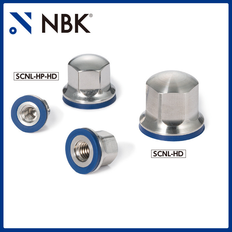 热销NBKSCNL-HD带法兰六角盖型螺母-卫生型设计SUS316L机械厂家直