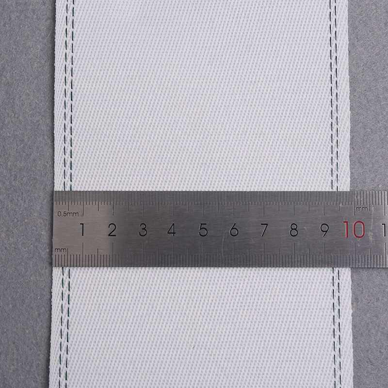 光峰带业高品质绿边棉质斜纹有纺带8cm/10cm窗帘布带源厂直供