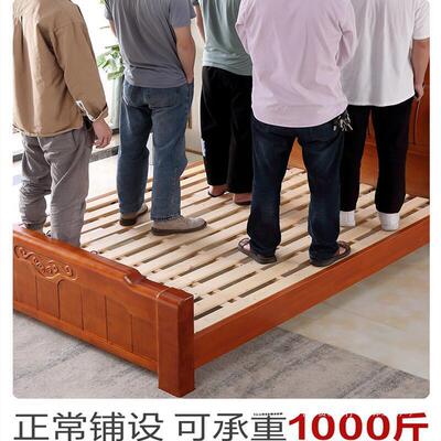 实木床板垫片排骨架折叠透气杉木板条床架子加硬护腰护脊椎可
