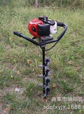 热销便携式小型地钻挖坑机农用大功率汽油果园手提式打洞机施肥种