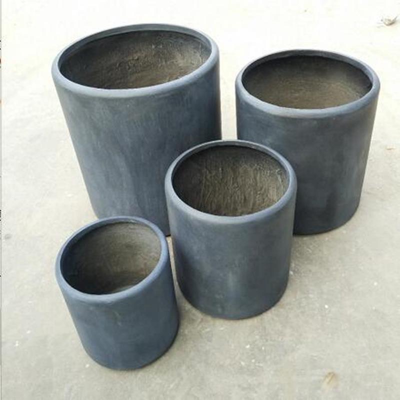 成品阳台户外花坛可降解植物纤维水泥花盆酒店透气型种植盆装饰