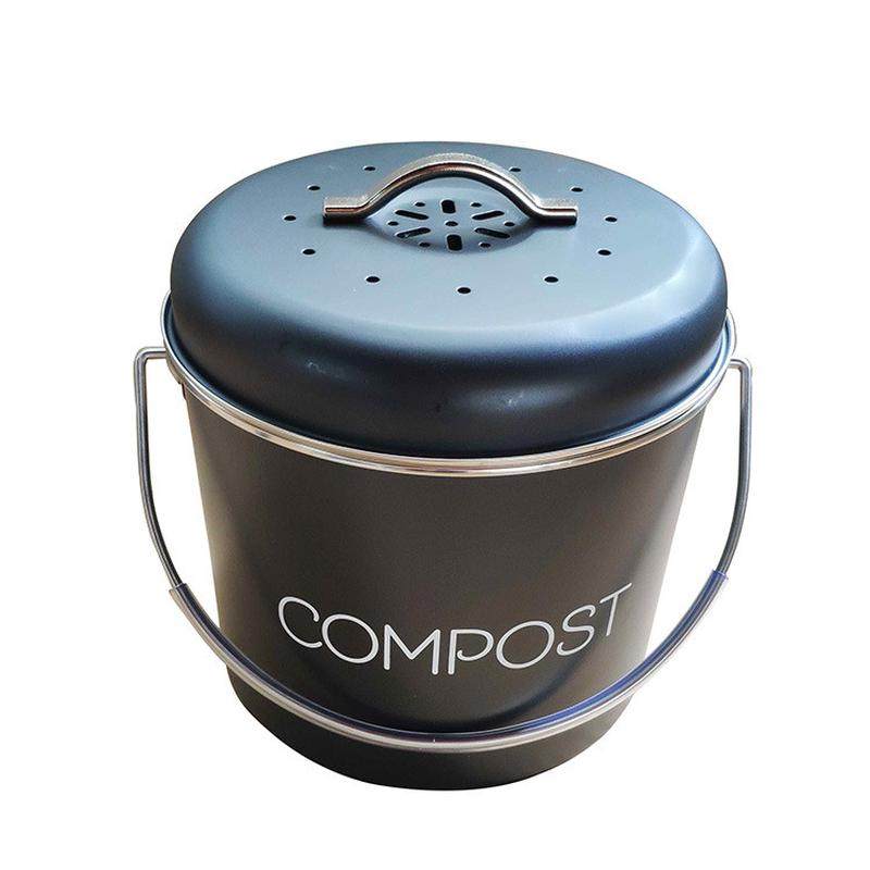 厨房垃圾收纳桶厨除味片圆形3.5l带余桶厨余垃圾堆肥器堆肥桶