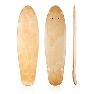 东北22inch小鱼板板面中低端枫光板滑板厂家单翘鱼板裸板ms3911