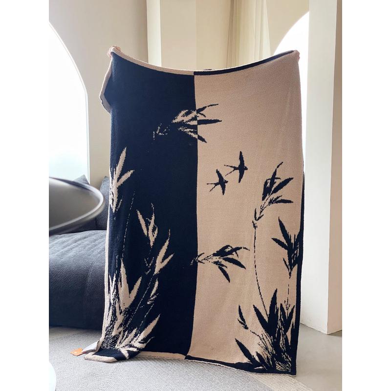 韩系保暖半边绒毛毯宝宝盖毯柔软针织可爱卡通沙发毯办公室盖毯