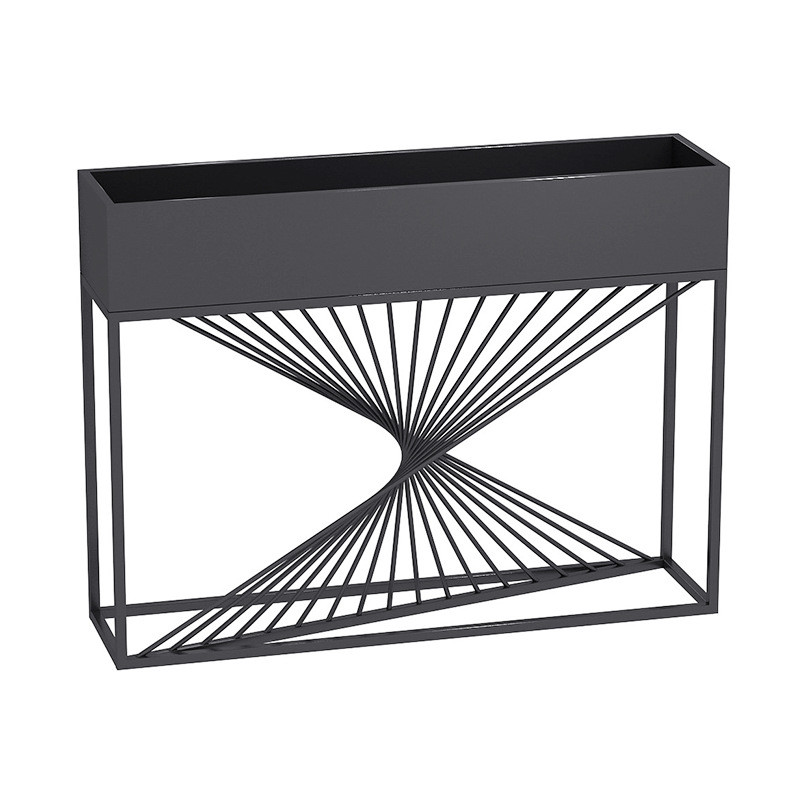 户外简约室外花坛外摆花盆围栏花架隔断花槽广场组合铁艺花箱花器