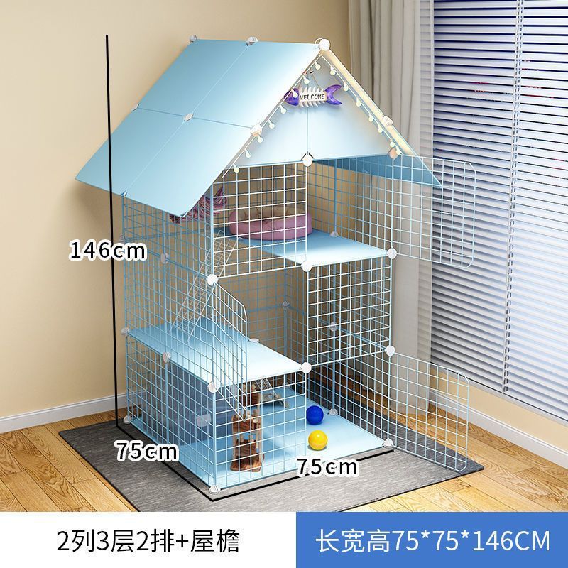猫笼猫别墅室内猫三层猫咪笼子家用舍小型可放猫砂盆屋厂家