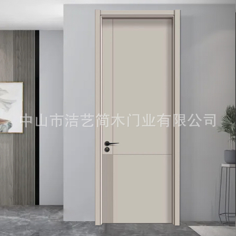 轻奢防潮实用简木门碳纤维板室内门现代简约防盗门家居