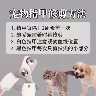 宠物指甲剪犬猫通用指甲锉猫咪狗狗工具猫指甲钳清洁用品狗指甲刀
