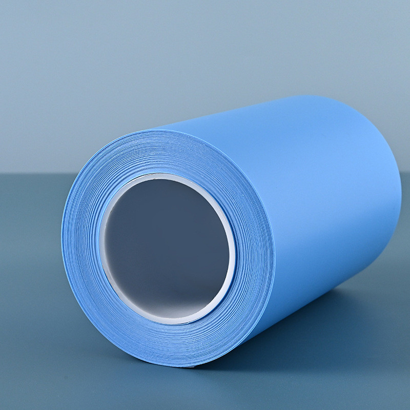 2.5cpet单面蓝色氟素膜厂家原材料离型膜高粘硅胶专用离型膜直供