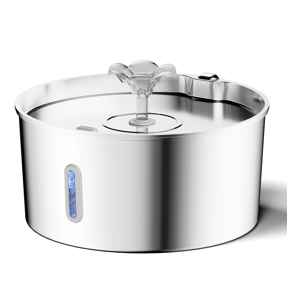 不锈钢旺7l派自动宠物饮水机带视窗静音水泵循环出水猫咪饮水器