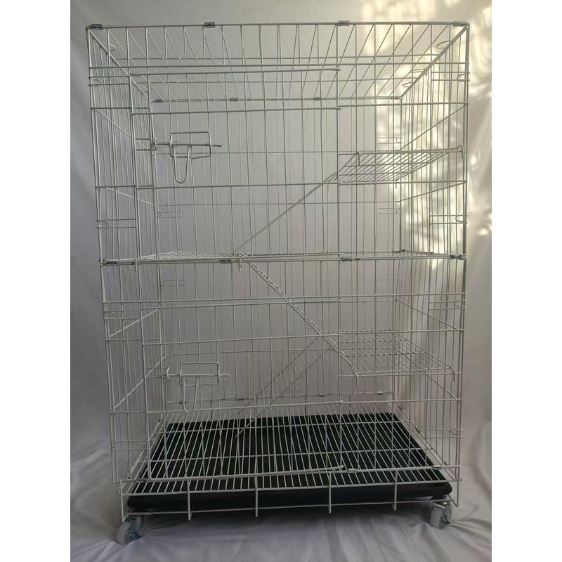 猫笼子双层猫笼带爬梯平台折叠猫笼带厕所猫舍家用猫别墅猫咪用品
