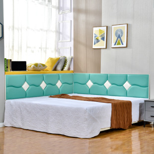 1map床围拼装榻榻米软包免电热炕床墙围现代简约儿童防撞自粘装饰