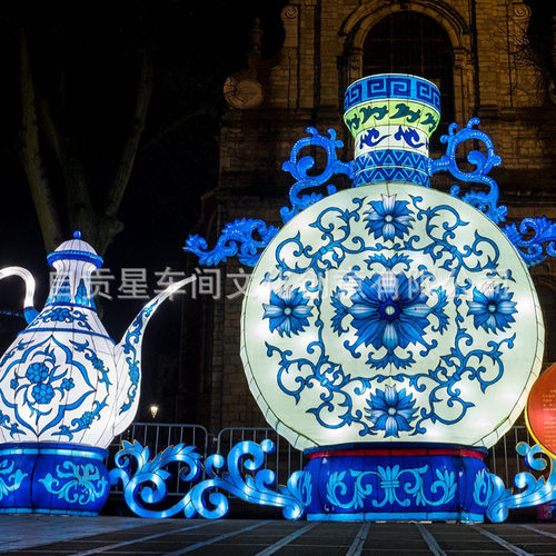 热销工厂发货手提国庆彩灯支持来图加工大号变花灯光大型彩灯生产