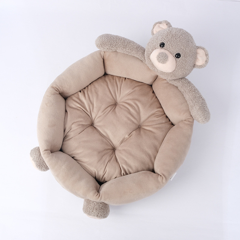 新款可爱卡通狗窝四季保暖猫窝金毛中小型宠物窝狗垫泰迪厂家直销