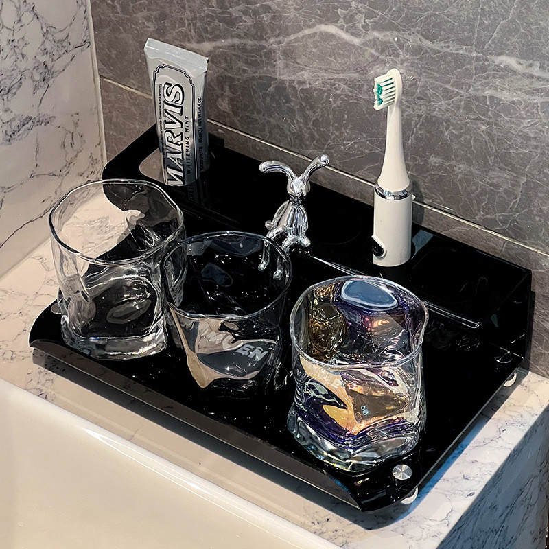 洗漱杯套装牙刷置物架酒店洗漱台牙刷架刷牙杯漱口杯卫生间收纳架
