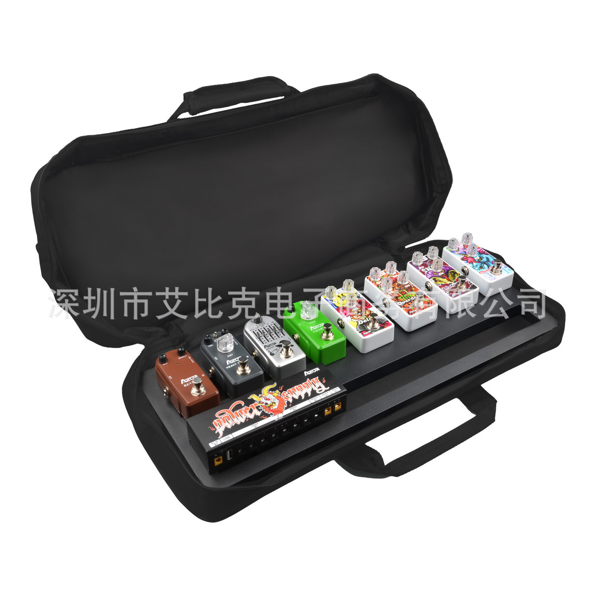 热销azor板踏板包单块效果器电吉他效果器支架铝合金便携式脚踏板