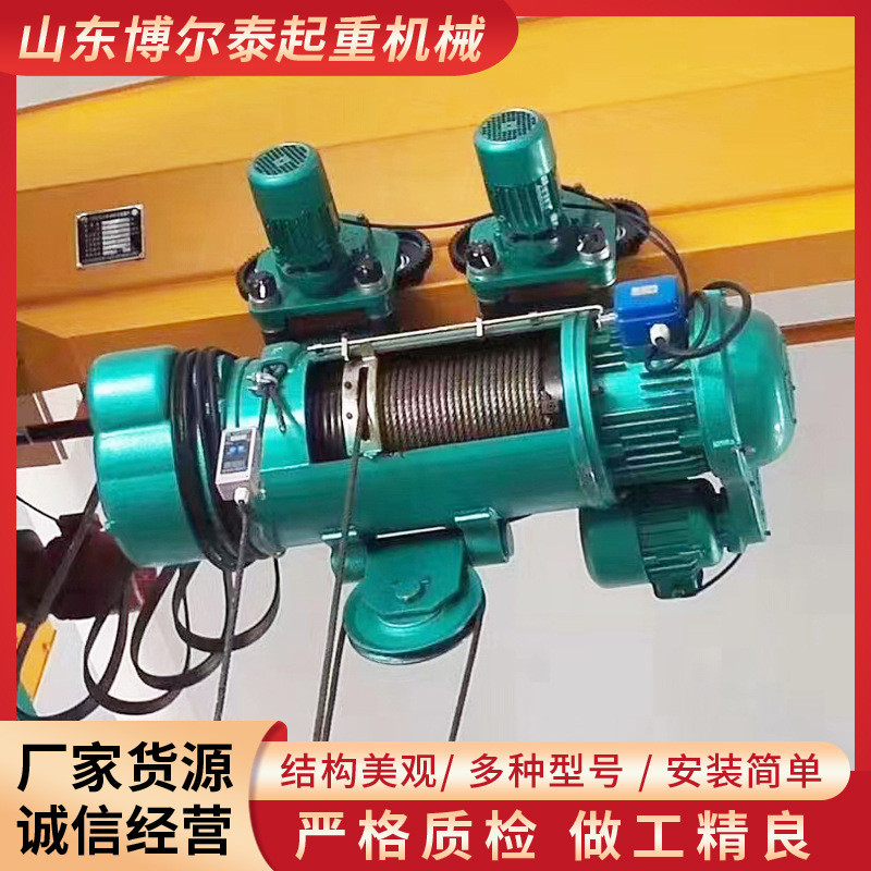 钢丝绳电动葫芦批发结构紧凑制动性强小型起重电动葫芦