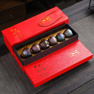 窑变建盏功夫品茗茶杯主人杯单杯茶碗陶瓷杯茶盏套装家用收纳杯架