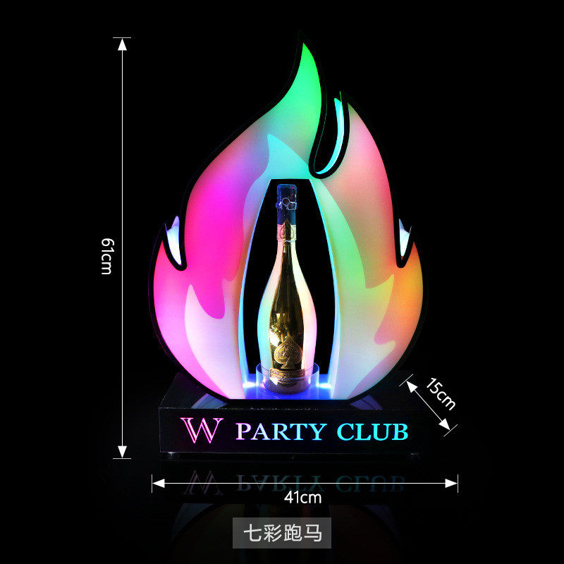 酒吧发光出酒座个性创意酒托会所夜场ktv火焰酒道具洋酒香槟底座