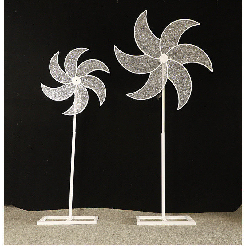 风车婚庆道具摆件转动旋转升降可新款电动舞台摩天轮旋转路引背景