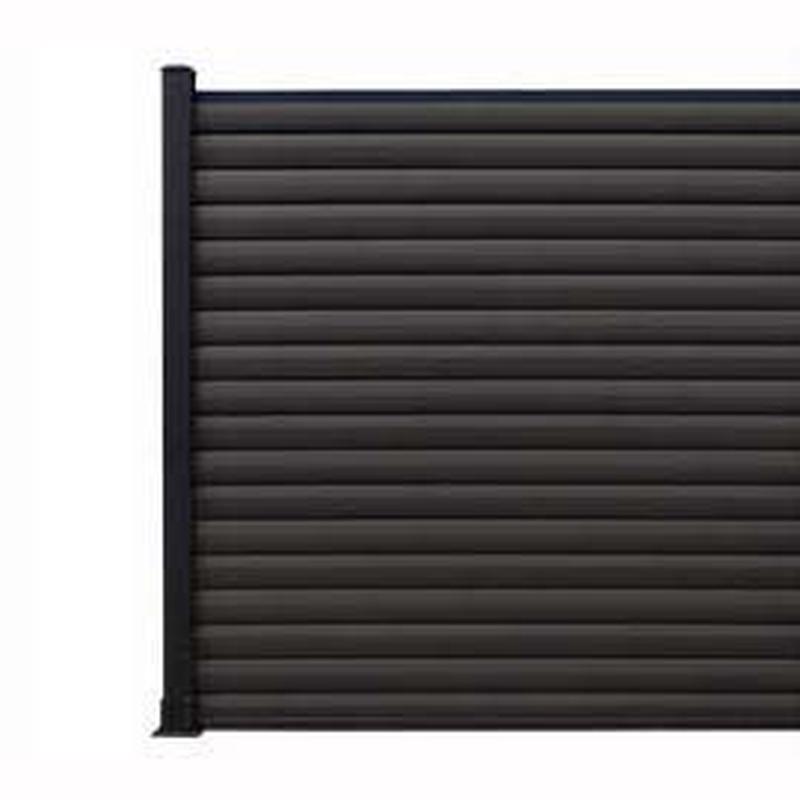 塑木围栏栅栏雕花隔断木塑栅栏阳台护栏庭院户外铝合金工程批发