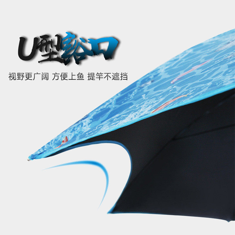 钓伞姜太公钓鱼伞7s大金威2.2/2.4米万向防雨防晒黑胶遮阳台钓伞