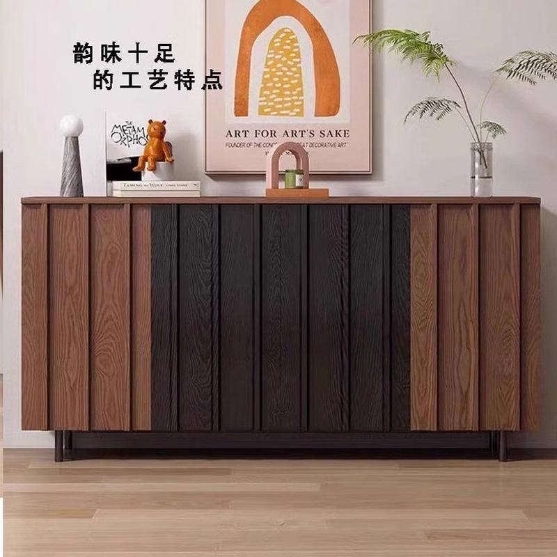 中客厅实木餐边柜美式法式古风靠墙置物柜储物柜酒店备餐柜批发