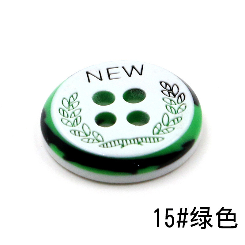扣子高档树脂辅料休闲儿童层次手工彩色diy纽扣服装钮扣