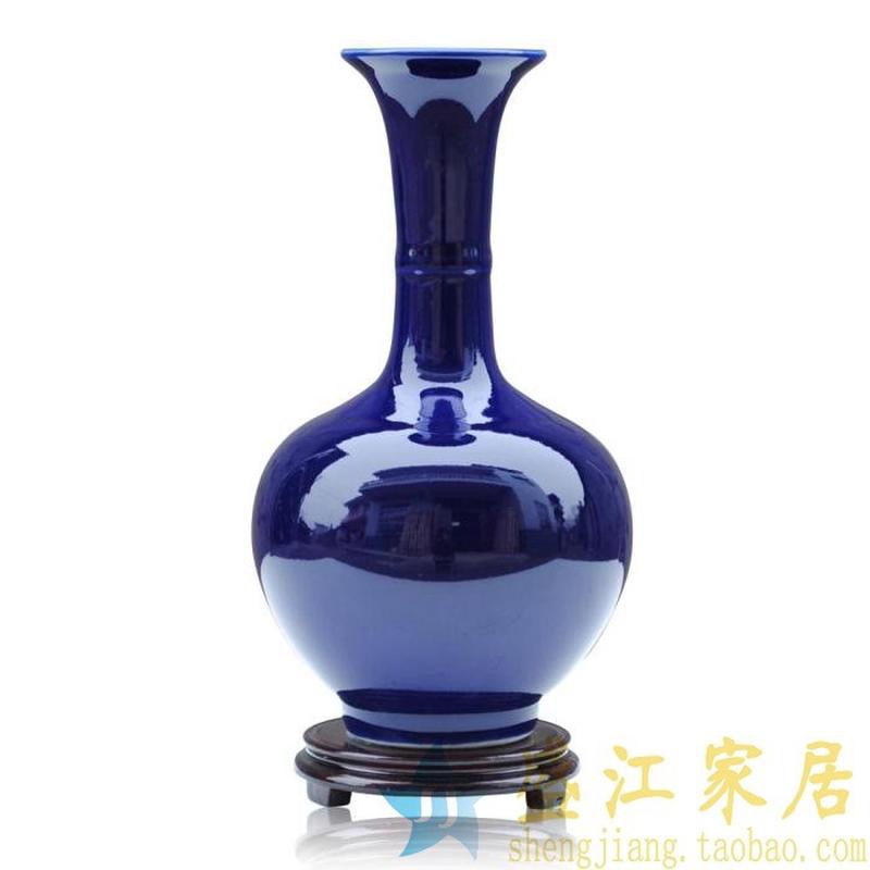 景德镇陶瓷花瓶家居装饰摆件高温厂家裂纹釉瓶子摆设颜色批发