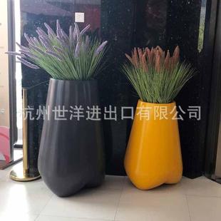 热销创意组合公共钵玻璃钢组合花盆室内商场酒店花组合美陈