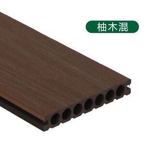 室外塑木地板多颜色单面户外挤露台庭院花园共二代共挤木塑地板