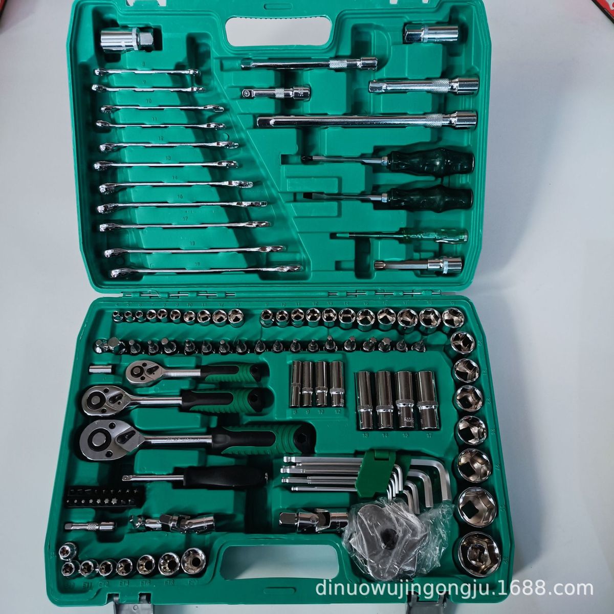厂家现货72齿121件套汽修工具组套工具套筒组套古铜色批头工具