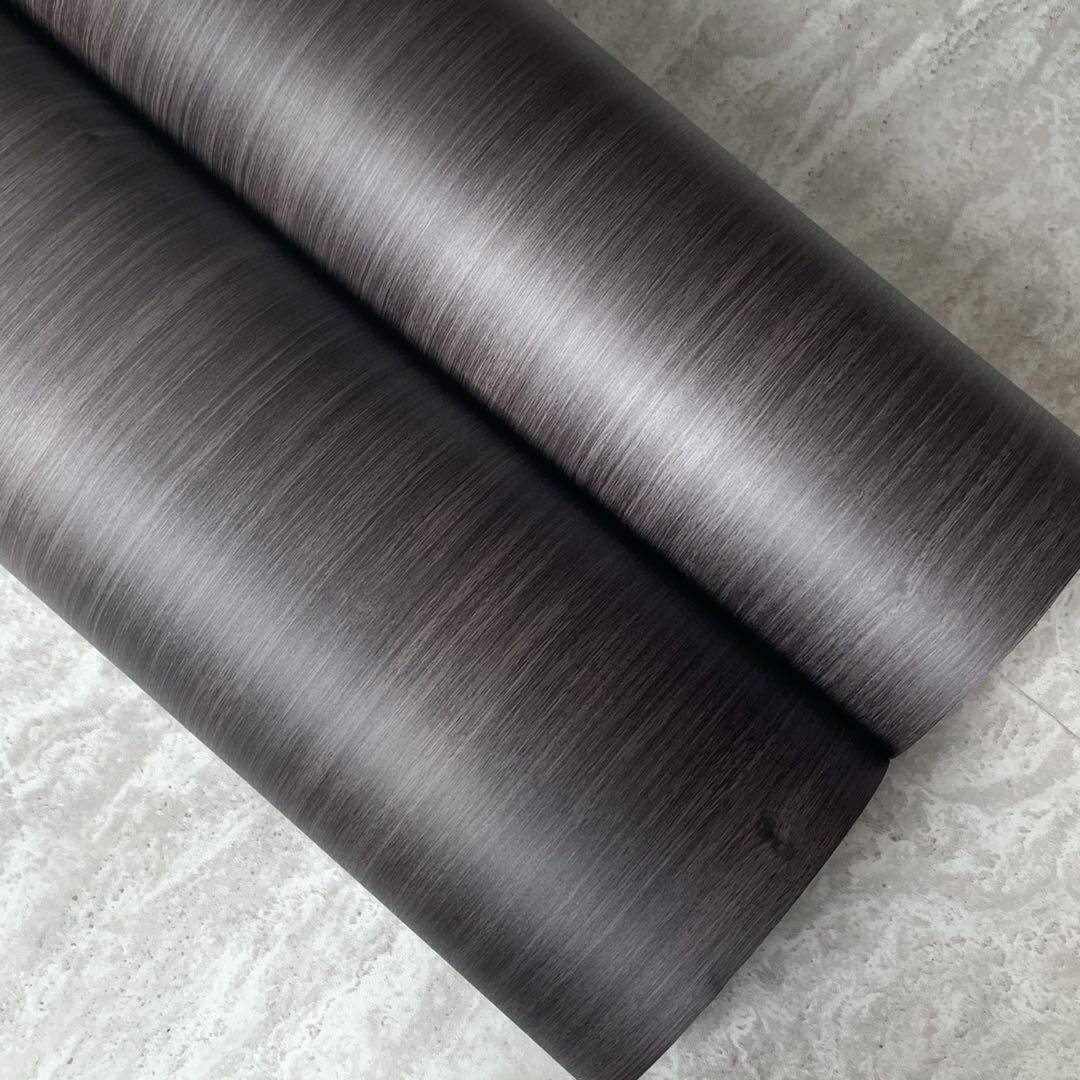 加厚直展厅深灰色木纹自粘墙纸壁纸展柜纹装饰贴纸pvc波音软片