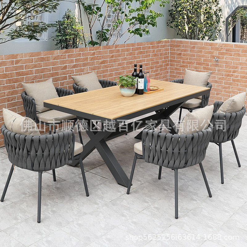 热销户外家具藤椅三件套户外藤编桌椅组合休闲庭院桌椅室外露台阳