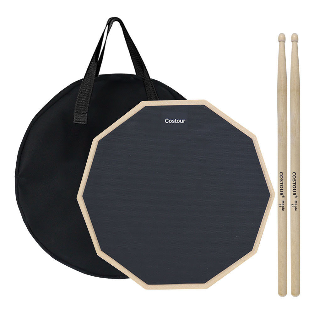12寸哑鼓垫小套装手提枫木鼓棒搭配便携哑鼓袋三件套热销logo,乐器/吉他/钢琴/配件,鼓棒/鼓锤/鼓槌,淘宝优惠券,粉丝福利购,淘宝优惠卷