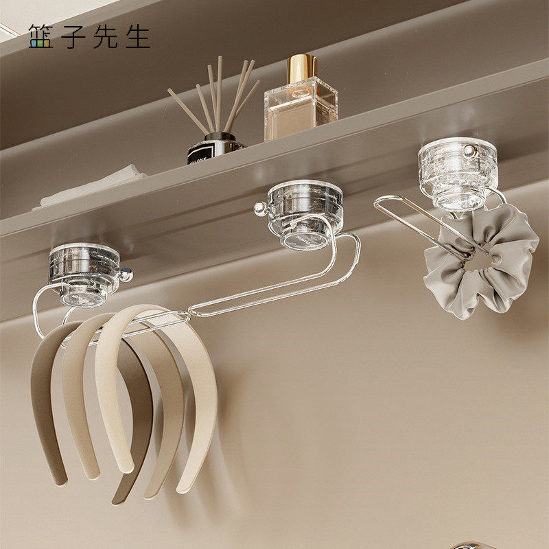 吸盘头绳挂钩免打孔卫生间发饰手腕带收纳架浴室承重皮筋挂勾,收纳整理,挂钩/粘钩,淘宝优惠券,粉丝福利购,淘宝优惠卷