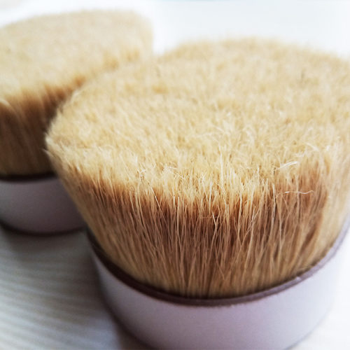 厂家漂白水煮猪鬃刷50～90分原白色57mm动物毛鬃切用发梳鬃刷猪毛