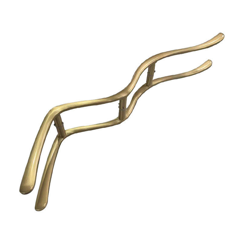 铝合金复古美式金色衣柜门拉手简约高档子长橱柜抽屉鞋柜黑色把手