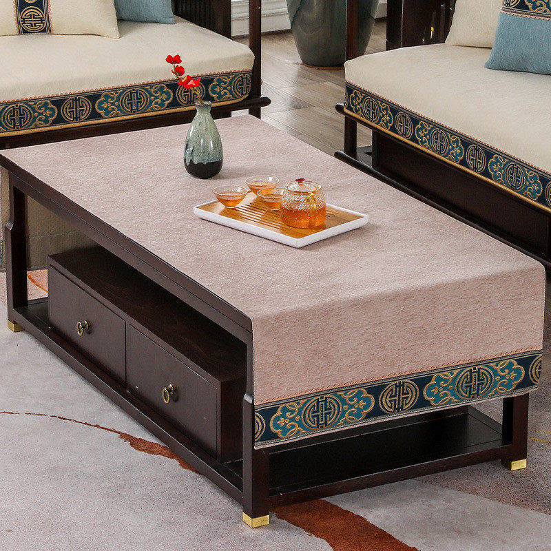 bb4c批发中式茶桌布餐桌布禅意茶新中式桌旗茶席茶台布艺长方