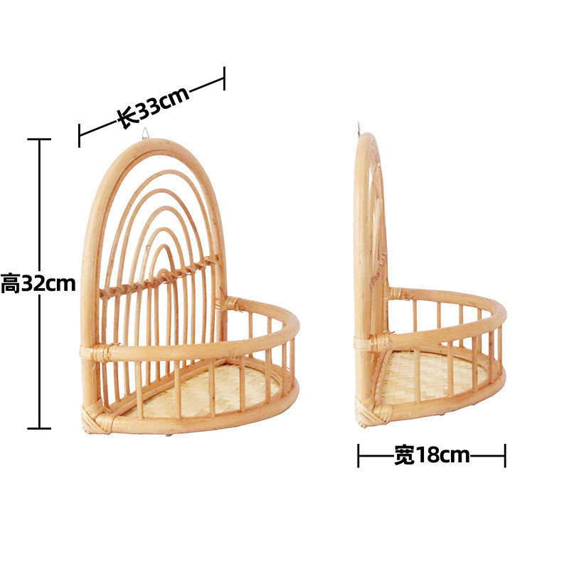 复古挂架ins真藤藤编手工墙上壁挂置物架入户门口卧室收纳创意,鲜花速递/花卉仿真/绿植园艺,多肉植物,淘宝优惠券,粉丝福利购,淘宝优惠卷