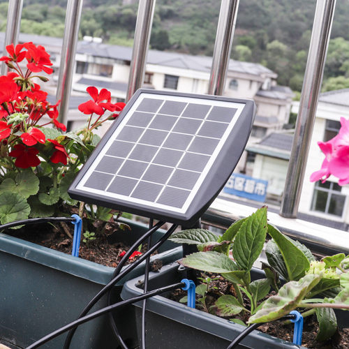 太阳能滴灌系统自动定时浇花器家庭园艺智能浇水盆栽菜园阳台