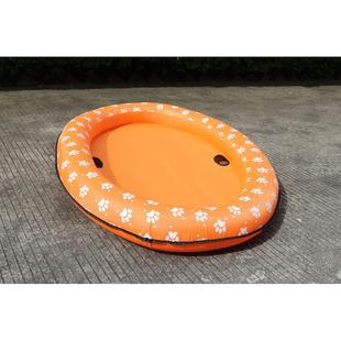 厂家现货宠物浮排带充气pvc布套浮床泳池浮狗狗水上浮床各种图案