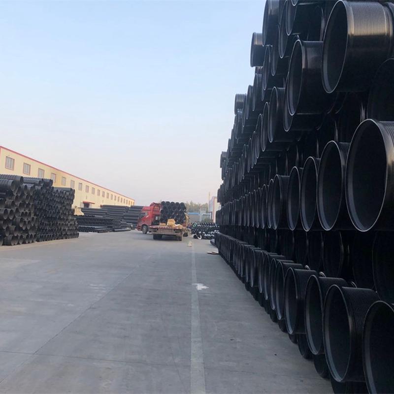湖南湘阴HDPE双壁波纹管塑料管排污管dn600塑料波纹管现货销售