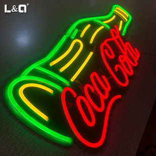 蓝旗led彩色底板霓虹灯氛围灯网红ins风12v定制广告牌个性招牌