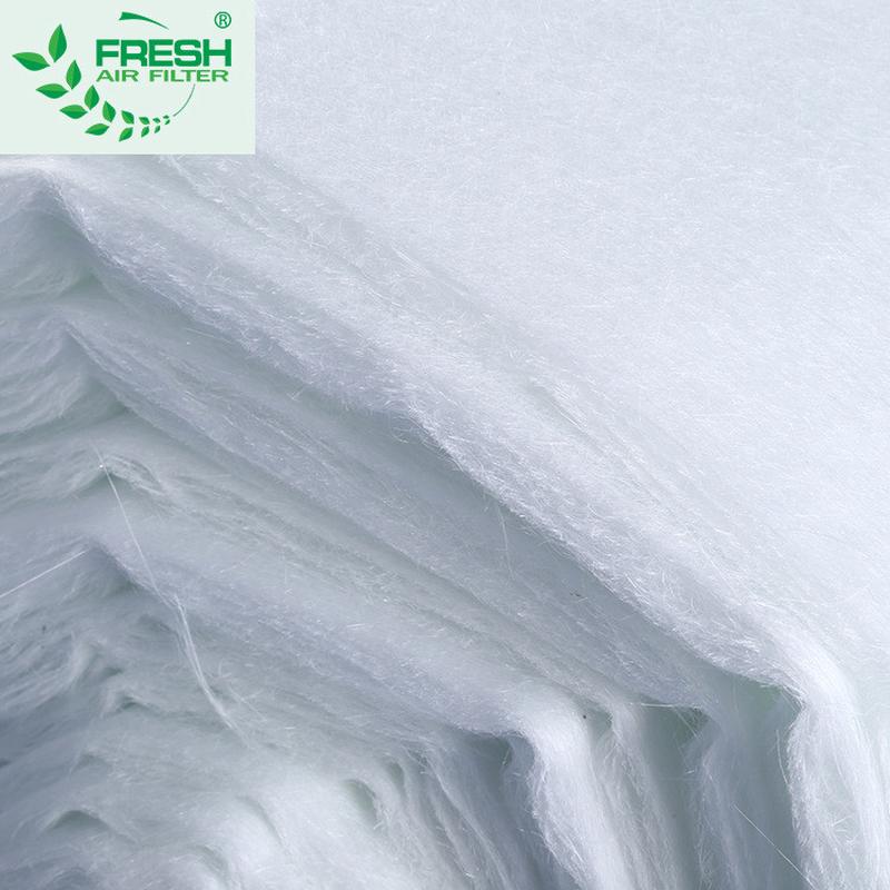 厂家供应初高温白色阻燃玻璃纤维空气过滤棉耐高温过滤棉效毡