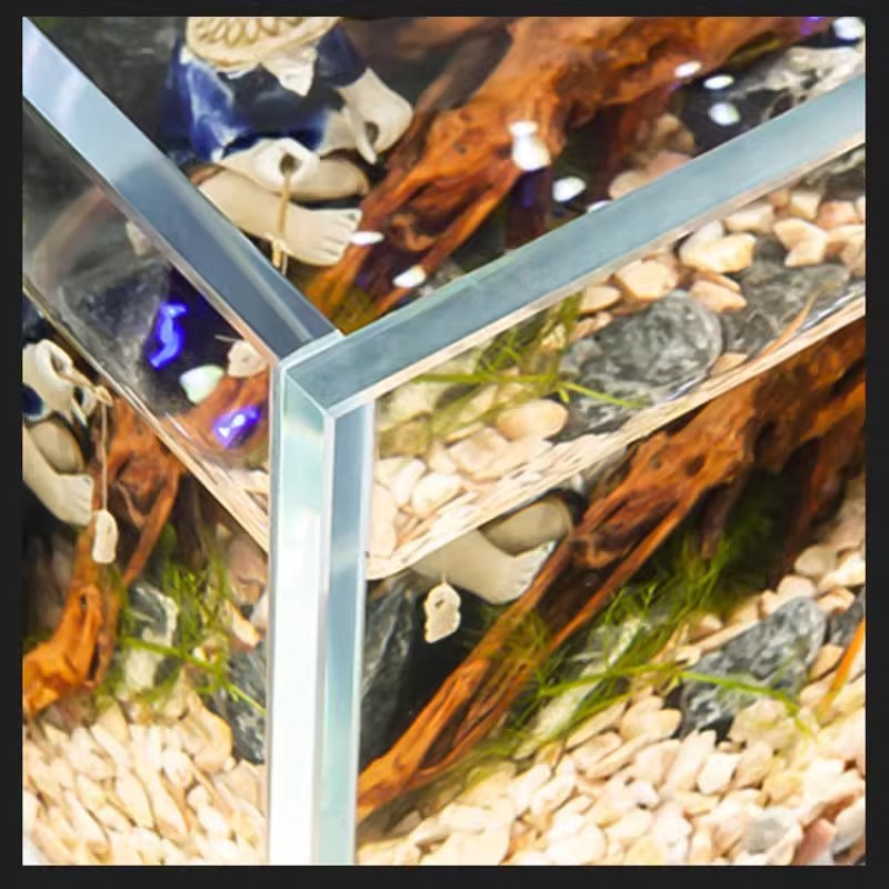 热销晶金超白玻璃鱼缸家用客厅水族箱乌龟缸生态水草缸原生缸方缸