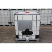 1000l便污水式 桶 吨桶1吨白色方形塑料桶食品级ibc化工托集装