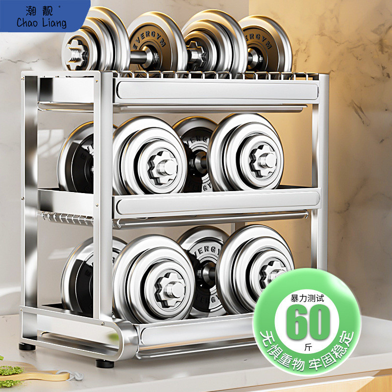 热销碗筷厨房碗架沥水收纳架碗柜置物架多功能放碗盘不锈钢碗碟盒